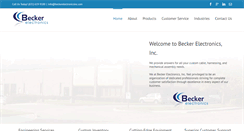 Desktop Screenshot of beckerelectronicsinc.com