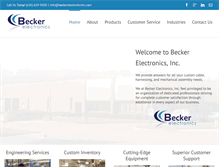 Tablet Screenshot of beckerelectronicsinc.com